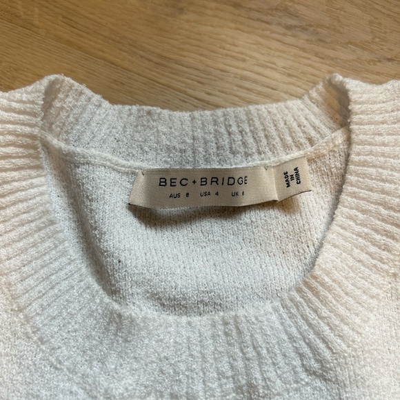 Bec + Bridge Fifi Knit Top Ecru - Picture 4 of 4